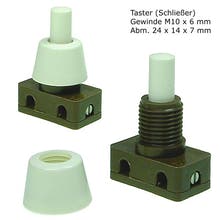 335 - Lampenschalter, Taster (Schließer), 1-polig