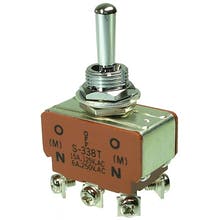 593  - Kippschalter, Umschalter, 2-polig, tastend - Nikkai S-338T