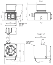 SSK590 massblatt - Schalter-Stecker-Kombination K590/STZ bis 4 kW