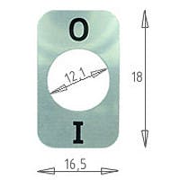 298A  - Alu-Kennzeichnung: I/O - Marquardt 240.001.031