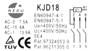 KJD18 schaltplan - Three-phase A.C.-insert switch Kedu KJD18 (replacement for DKLD DZ05)