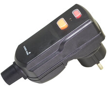 47050012  - Schutzkontakt-Stecker mit FI-Schalter, Personenschutzschalter PRCD