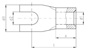 RSQ7103CX massblatt - Gabelkabelschuhe DIN 46234, 0,5 - 16 mm², ohne Isolation