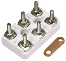 KL242CV  - Motorklemmbrett KL 242, 6-polig, M6, mit Brücken