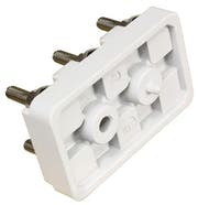 KL242CV 1 - Motorklemmbrett KL 242, 6-polig, M6, mit Brücken