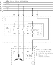 0231.4528 schaltplan - Schalter-Stecker-Kombination K900/TAZ/ST3 bis 4 kW, Aufbauschalter