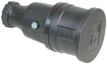 2511-SC  - Schutzkontakt-Kupplung 230V mit Shutter, Vollgummi