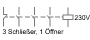 305.231 schaltplan - Contactor (undervoltage release) Tripus 305.231