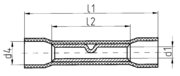 EHY560X massblatt - Stoßverbinder 0,1 - 6  mm² mit aufgeweiteter Isolierhülse