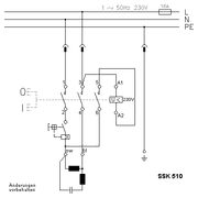 SSK510 schaltplan - Schalter-Stecker-Kombination bis 3 kW mit Motorschutz