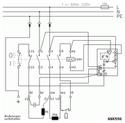 SSK550 schaltplan - Schalter-Stecker-Kombination K700/B/ST3 bis 3 kW mit Bremselektronik