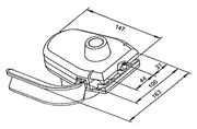 SSK750 massblatt - Tripus Sicherheitsschalter für Bodenschleifmaschinen, Rasenmäher