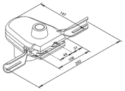 SSK770 massblatt - Tripus 2-Hebel-Sicherheitsschalter für Bodenschleifmaschinen