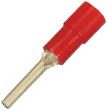 RSP5338-1  - Stiftkabelschuhe 0,5-1 mm², Stift-Ø 1,9 mm, Isolierhülse rot