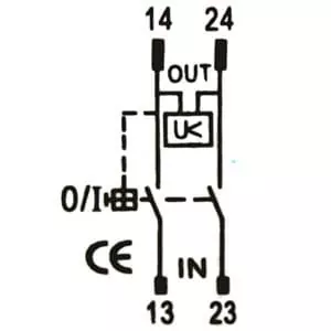 KEDU KJD20-2 Drucktastenschalter 250V 10A Einbau Schalter An-/Aus