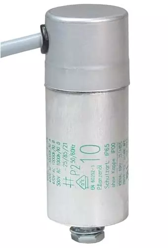 Motorkondensator 10 µF, Betriebskondensator, Kabelanschluss