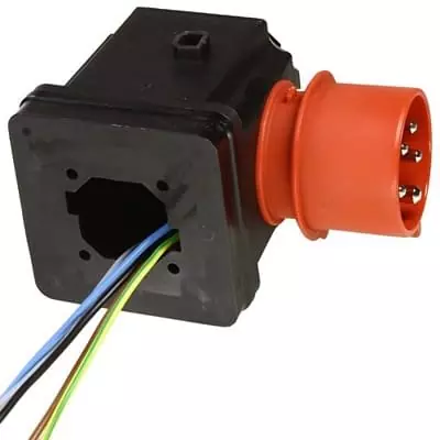 Tripus CEE-switch-plug combination, 5,5 kW, Surface mounted switch