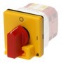 Cover for cam switch, yellow, lockable