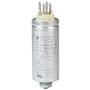 Operating capacitor 7 µF / 450 V, aluminium can, Flat plug